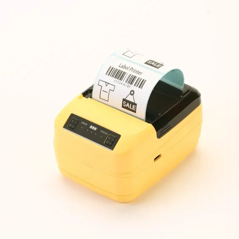 TP HQ201-BT přenosná kombi termotiskárna (účtenky+štítky), 58 mm, USB, bluetooth, žlutá