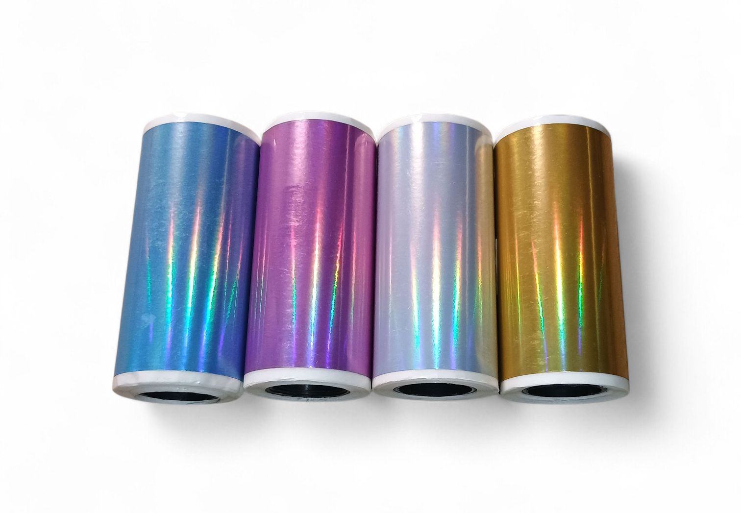 Samolepící metalický termopapír pro minitiskárny, šířka 57mm, průměr 25mm, 4 barvy, 4 roličky